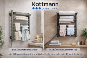 Có nên mua sấy khăn Kottmann không? Review chi tiết