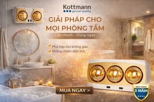đèn sưởi Kottmann treo tường và âm trần