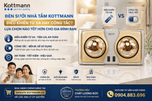 đèn sưởi điều khiển từ xa hay công tắc