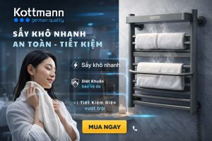 sấy khăn Kottmann có tốn điện không