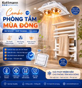combo thiết bị cho phòng tắm mùa đông