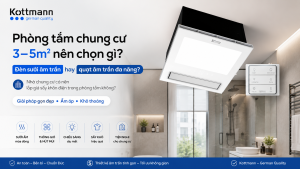 phòng tắm chung cư 3–5m²