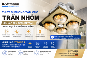 thiết bị phòng tắm cho trần nhôm