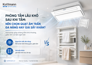 phòng tắm lâu khô sau khi tắm