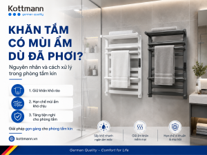 khăn tắm có mùi ẩm