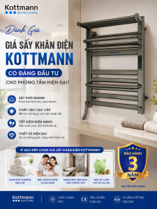 đánh giá giá sấy khăn điện kottmann