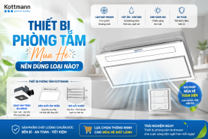 thiết bị phòng tắm mùa hè