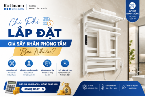 chi phí lắp đặt giá sấy khăn