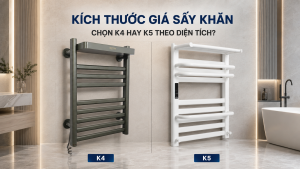 kích thước giá sấy khăn