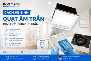 Cách Vệ Sinh Quạt Âm Trần Định Kỳ, Đúng Chuẩn