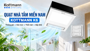 Quạt nhà tắm miền Nam tích hợp thông gió hút mùi